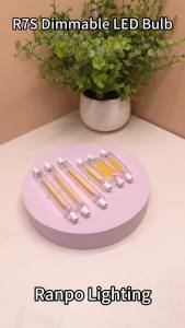 Dimmable R7S 78mm 118mm 12W 28W COB LED Floodlight Bulb Ceramic Base Cold Warm Neutral White J-Type 240V 220V Lamps 3000K 4500K 6000K Lighting