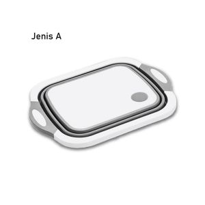 🥒🍅🥬🔪Papan Pemotong Berlipat Bakul Bilasan Makanan Pelbagai Guna | Multifunction Food Wash Basin Foldable Chopping Board