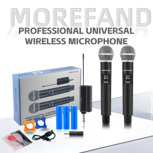 Rechargeable wireless microphone with fast connection handheld microphone UHF Portable Dynamic