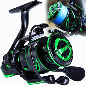 Sougayilang Spinning Fishing Reel Light Weight 6.2:1 High-Speed Gear Ratio with 12+1 Stainless BB and CNC Aluminum Spool for Freshwater and Saltwater Fishing