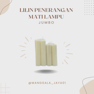 Lilin Mati Lampu / Lilin Doa Putih Jumbo 17