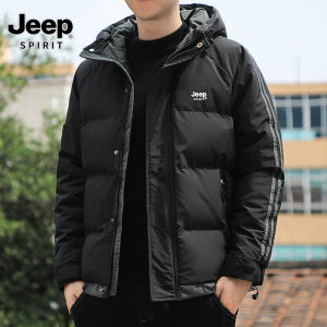 Jeep tinh thần xuống áo khoác độn bông dày quần áo mùa đông hai thanh Áo khoác độn bông nam 2 thanh áo áo khoác độn bông nam
