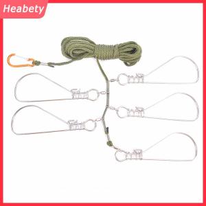 Heabety Câu cá khóa Khóa Câu cá Snaps Chain ráp dây với Float sống cá vành đai khóa