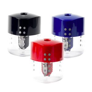 ที่จับกบมือเหลาสามเหลี่ยม2ห้องคุณสมบัติการล็อกด้วยตัวเองสำหรับดินสอสีนักเรียนศิลปะเครื่องมือก่อสร้างห้องเรียนพลาสติก