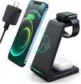 Wireless Charging Station,3 in 1 Fast Charging Station,Wireless Charger Stand for iPhone 15/14/13/12/11 Pro Max/X/Xs Max/8/8 Plus, AirPods 3/2/pro, iWatch Series 8/7/6/5/SE/4/3/2. 