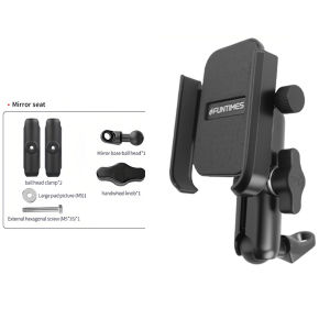 Phone Holder Motorcycle GPS Handphone Holder Bracket Bike Motor Navigation Pemegang Telefon Bimbit Aluminum Alloy