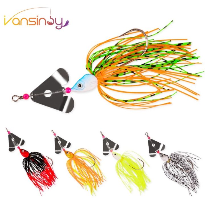 Spinnerbait Fishing Lures 9cm/14g Bass Fishing Buzzbait Multicolor Bass  Trout Salmon Metal Spinner Baits Swim Jigs