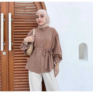 ATASAN WANITA //BLOUSE ZELLA POLOS CRINKLE AIRFLOW LD 110 // BLOUSE WANITA BUSUI // ATASAN BLOUSE MALA // ATASAN POLOS WANITA SOLIKESS