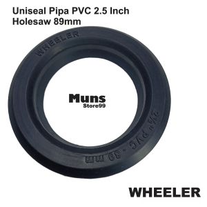 Karet Uniseal Pipa PVC 2.5 Inch Sistem Aquaponik dan Hidroponik WHEELER Holesaw 89mm