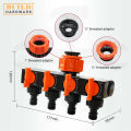 4 Ways Water Outlet Controller With Shut Off Valve Garden Tap Faucet Connector Adaptor 一通四阀门出水控制器 Hose Splitter. 
