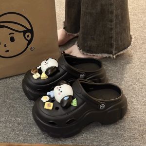 [Free Shipping] Extra-Thick-Soled WomenS Clogs Designed For Outdoor Wear With A Non-Slip Sole A New Style That Adds Height Featuring A Closed-Toe Design And Are Suitable For The Beach They Are Also Breathable