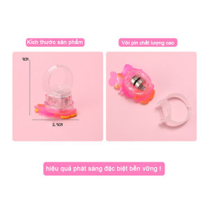 combo 2 Nhẫn phát sáng Đèn Led trong bóng tối nhiều màu cho bé GA625