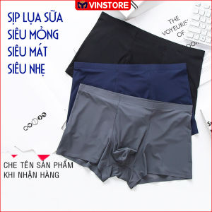 (Hoàn xu) Quần lót nam boxer thun lạnh cao cấp Vinstore SIPLUA sịp đùi nam Nhật Bản không đường may