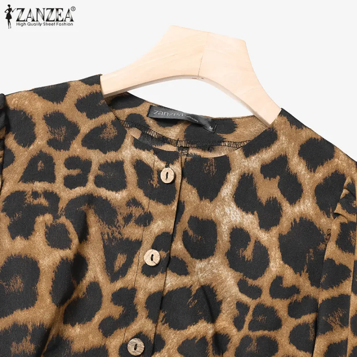 Celmia%20ZANZEA%20Women%20Two-piece%20Outfits%20Street%20Fashion%20Puff%20Sleeve%20Cropped%20Top%20Wide%20Leg%20Pants%20Leopard%20Print%20Sets%20#0714%20-%20Image%207