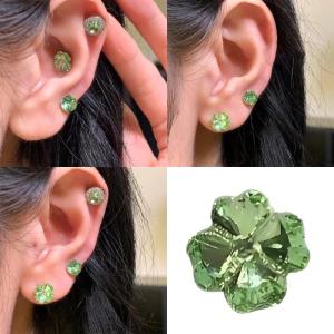 Elegant Clovers Designs Earrings Alloy Construction Comfortable Fit for Sensitive Ears
