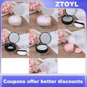 【ZTOYL】 7 Style Empty Cosmetic Sifter Loose Jar Container Puff Box Mirror Container Case