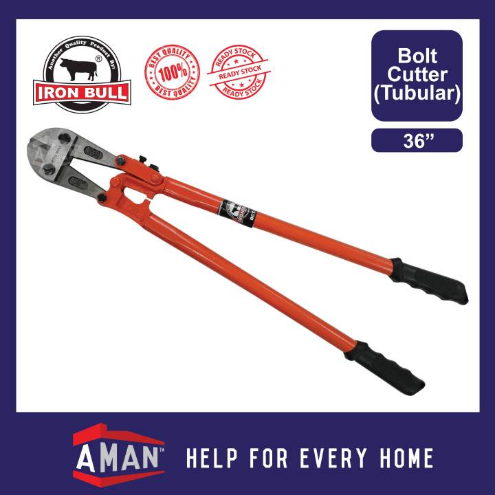 IRON BULL 36 inch Bolt Cutter Tubular Bolt Clipper Bolt Rubber Handle