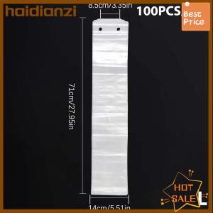 haidianzi 100Pcs Dùng Một Lần Ô Túi Trong Suốt Không Thấm Nước Nhựa Ô Bìa Cho Sảnh Khách Sạn Ô Cửa Túi