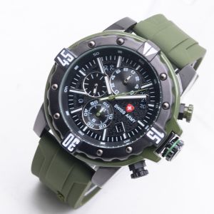 Jam Tangan Pria Sa Chrono Karet Rubber Mewah Fashion Kekinian Keren Elegan