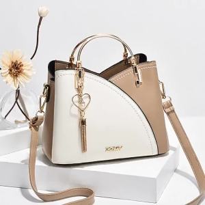 G7〖 Cross-Border Womens Bag 〗2025 New Color Block Handbag Korean Style Contrast Color Large Capacity Fashion Single Shoulder Crossbody Bag Trendy 7/7