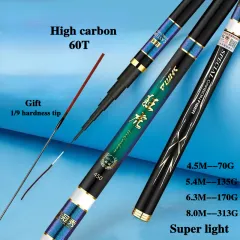 Quality Super Light Hard Carbon Fiber Telescopic Fishing Rod Freshwater Hand  Pole 2.7M/3.6M/3.9M/4.5M/5.4M/6.3M/7M/8M/9M/10M Stream PoleStream Pole
