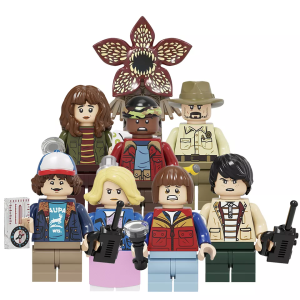 Demogorgon Dustin Mike Lucas Will Chief Jim Joyce Stranger Things Season 4 Mini Building Blocks Figure Kids Toys LG1004