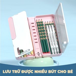 Kệ sách. Nhãn dán DIY. Hộp bútĐa chức năng，Túi đựng bút tặng quà sinh nhật cho trẻ giáo viên thưởng học sinh