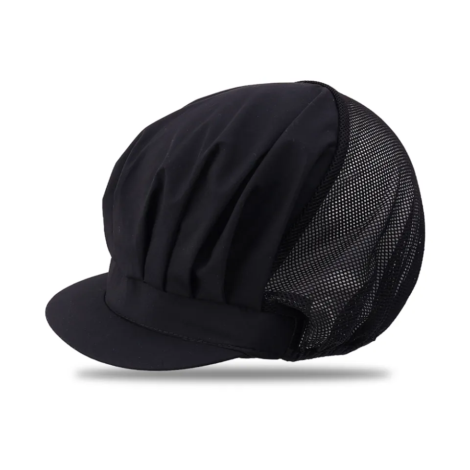 Breathable Half Mesh Working Hats Hair Cover Workshop Hat Food