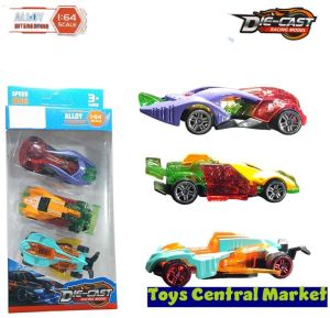 Die cast speed king racing model miniature bahan alloy skala 1:64 isi 3pcs mainan miniatur mobil