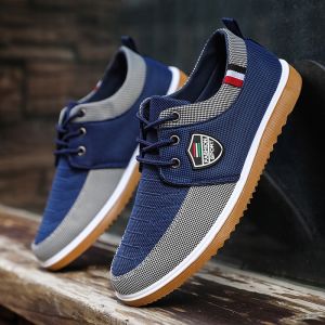 【Local Shipping】Hello Mens Casual Shoes Breathable Canvas Shoes Soft Bottom Non-Slip Casual Shoes Rubber Walking Shoes For Men