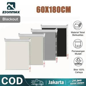 Roller Blinds Tirai Jendela Gulung Black Out Indoor Bisa Custom Roler Blind