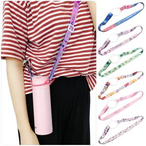 GURUNGMANI 1pcs Cartoon Hanging Rope Portable Adjustable Water Bottle Shoulder Strap Kettle Accessories Buckle Lanyard Kettle Straps