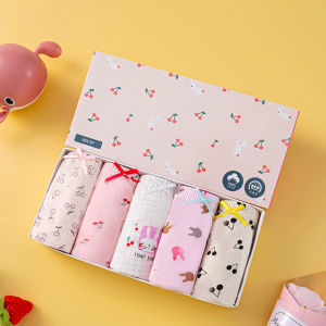 กางเกงในเด็ก ผู้หญิง แบบขาเว้า ลายน่ารักผ้านิ่ม กางเกงในเด็กหญิง 6 ขวบ 🎁พร้อมส่ง🎁 1 กล่อง 5 ตัว