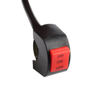 （Devil Eye）New H4 BA20D LED Motorcycle Headlight Bulb with 3-Color White & Yellow & Blue Devil Light 1200lm Brightness Durable Aluminum Housing