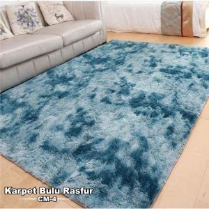 Karpet Bulu Rasfur Tebal Ukuran 120 x 180cm - Karpet Ruang Tamu kamar Tidur Karpet Lantai Anti Slip