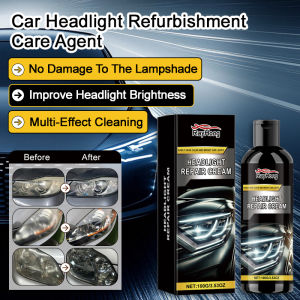 🔥Big Discount🔥Car Headlight Repair Cream Headlight Restoration Kit Car Lens Polishing Compound Cleaner Repair Gel For Yellowed Hazy Light Restoration And Maintenance Care Lens Scratch Repair Car Headlight Yellowing Removal