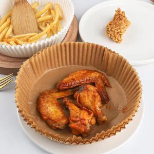 Set 50 Miếng Giấy Lót Nồi Chiên Hình Khuôn Bánh - Giảm Thiểu Tối Đa Dầu Mỡ Bám Vào Nồi Chiên không dầu