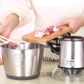 [Mới] máy xay thịt đa năng cối inox Mishio MK157 1.8L Công suất 300W- ,Máy xay đa năng ăn dặm cho bé Dung tích 2L, 4 Lưỡi dao bằng thép, Máy xay sinh tố, máy xay ăn, cối xay, máy xay tỏi ớt dặm( HÀNG CHÍNH HÃNG )  - Bảo Hành 1 năm. 