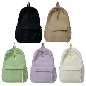 เดินทางกระเป๋าเป้สำหรับวัยรุ่นกระเป๋าเป้สะพายแบบลำลองเป้น้ำหนักเบากระเป๋านักเรียนไปโรงเรียนกระเป๋าเป้สีทึบ