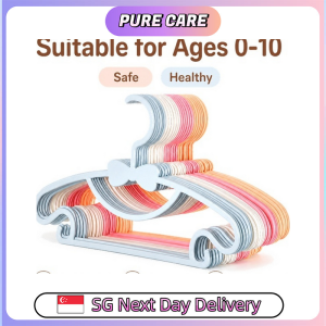 【Pure Care】 Kids Ribbon Bow Hangers / Non-Slip Baby Clothes Hangers for Nursery Closet