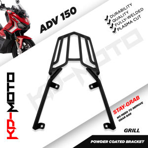 HONDA ADV 150 STAY GRAB TOPBOX BRACKET BLACK POWER COATED HEAVY DUTY LIFETIME WARRANTY POWERRACK MOTORCYCLE BRACKET