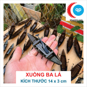 Xuồng Ba Lá Mô Hình - Dài 14cm - Mô Hình Xuồng Miền Tây