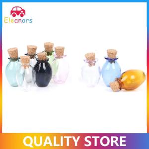 [Eleanor] 2 chiếc lọ thủy tinh thu nhỏ màu Nhà búp bê 1:12 chai nút chai mô hình lọ nhỏ