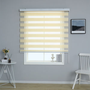 ESSENTIALE KOREAN DUO ROLLER SUNLIGHT PROTECTION VENETIAN COMBI BLINDS (BEIGE)