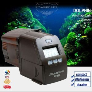 DOLPHIN Automatic Fish Auto Feeder Feeding Dispenser Timer Digital LCD screen AF012 Pemberi makanan ikan automatik jenis elektronik digital LCD 建荣鱼缸水族箱电子投食器自动喂鱼器水族箱喂食器