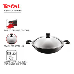 Tefal Asian Specialty Range Chinese Wok With Lid 36cm/40cm
