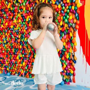 Lovedede - Yuka Rib Ruffle Set - Setelan Rib Ruffle Bayi & Anak Perempuan Baju Pakaian Lucu Murah Terlaris Cod Babee Baby Shop