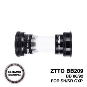 ZTTO Bottom Brackets BB209 Ceramic Press Fit for BB92 BB90 BB86 Frame Compatible Road Bike MTB 24mm 22mm Crankset Universal