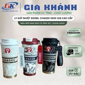 ly giữ nhiệt cốc giữ nhiệt Bình Giữ Nhiệt CHAGEE Có Ống Hút & Miệng Uống Cafe