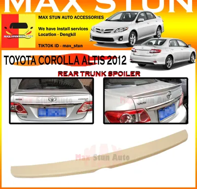 TOYOTA COROLLA ALTIS 2008-2012 REAR TRUNK SPOILER DUCKTAIL OE SPOILER WING REAR BOOT SPOILER BODYKIT ALTIS BODYKIT
